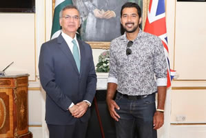 Delighted to welcome Pakistan tennis star @aisamhqureshi: H.E. Moazzam Ahmad Khan