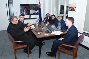 Federal Minister Ali Haider Zaidi discusses maritime collaboration with his UK counterpart